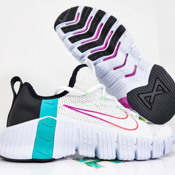 Nike Free Metcon 3 Women's Training Shoes White Violet Jade CJ6314-120 - Picture 1 of 7